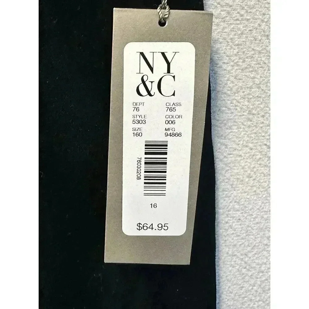 Eva Mendes New York & Company Women’s Black Pencil Midi Skirt Size 16‎ NWT